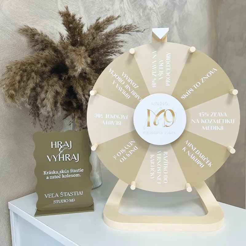 Jak si vybrat správné stolní kolo štěstí Mini 30 cm nebo Medium 50 cm?
